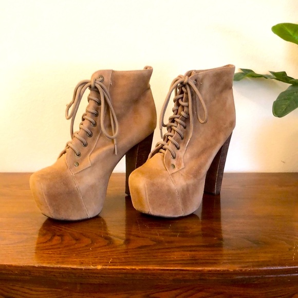 Jeffrey Campbell Lita Suede Platform Boots - Picture 5 of 9